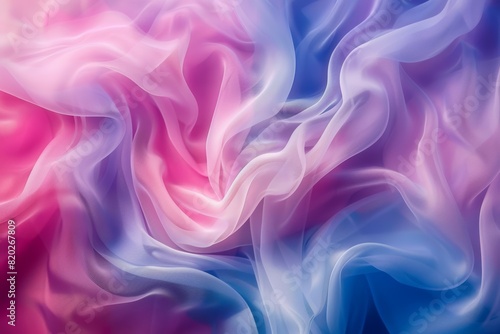 Calming Rhythms: Swirling Pink and Blue Hues for Visual Harmony