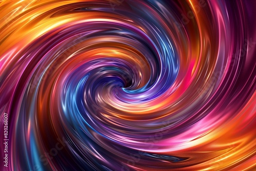 A mesmerizing swirl of vibrant colors blending seamlessly, evoking a sense of fluid motion, with hints of metallic sheen and subtle gradients © Lisa