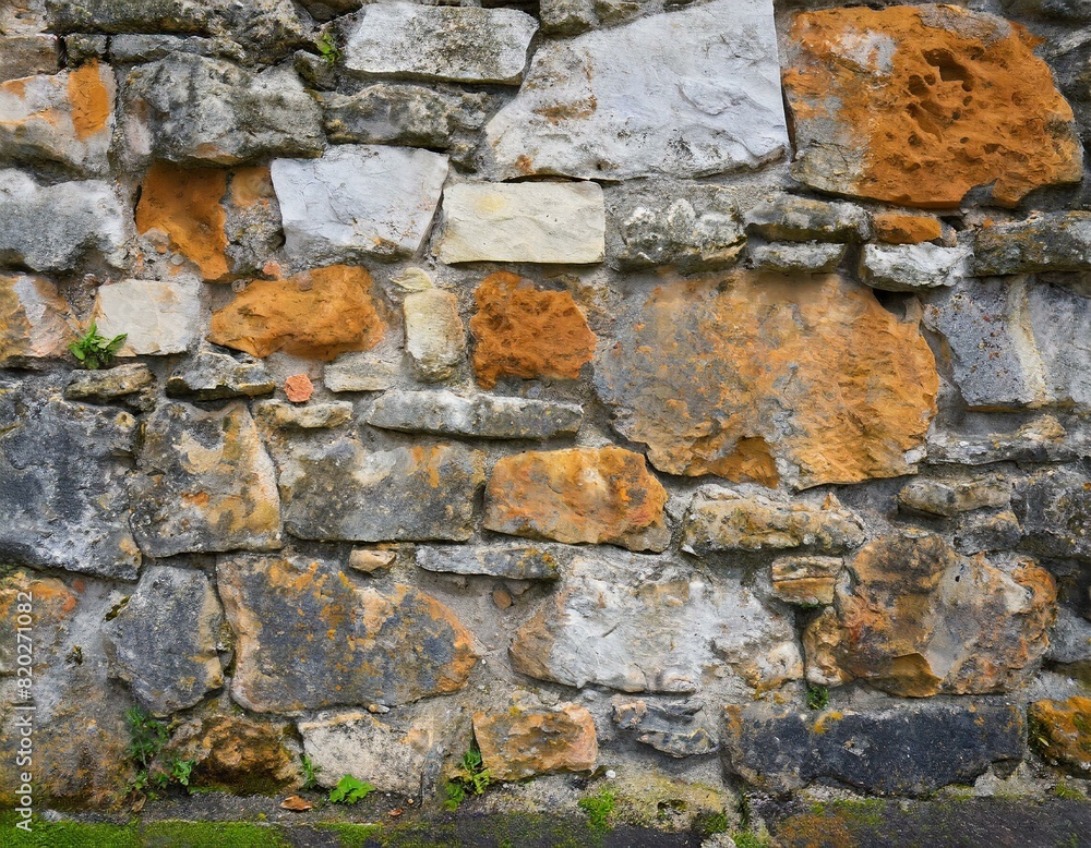 Fototapeta premium old vintage grunge concrete cement bricks wall background wallpaper surface backdrop