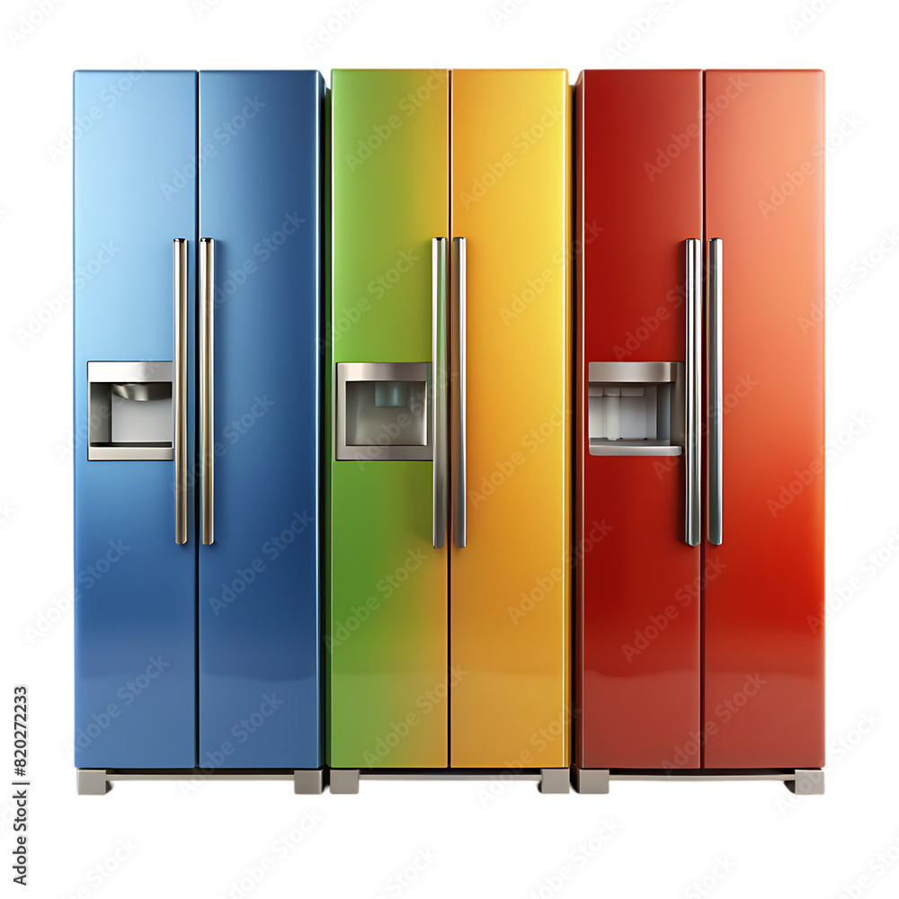 3d icon refrigerator with transparent background 3d icon refrigerator with transparent background