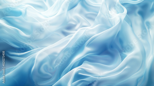 light blue exquisite high-definition chiffon, silk, cloth material close-up