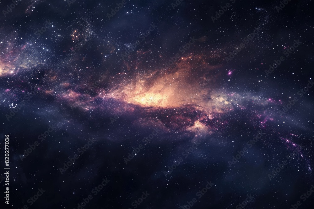 Fototapeta premium Vibrant colors of the galaxy in space