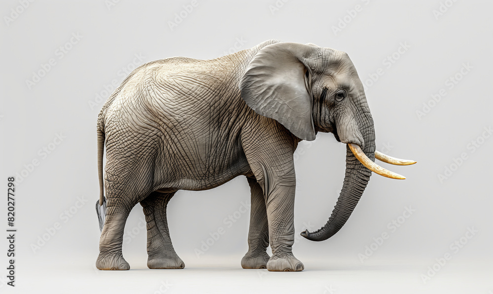 Majestic Elephant in Monochrome.