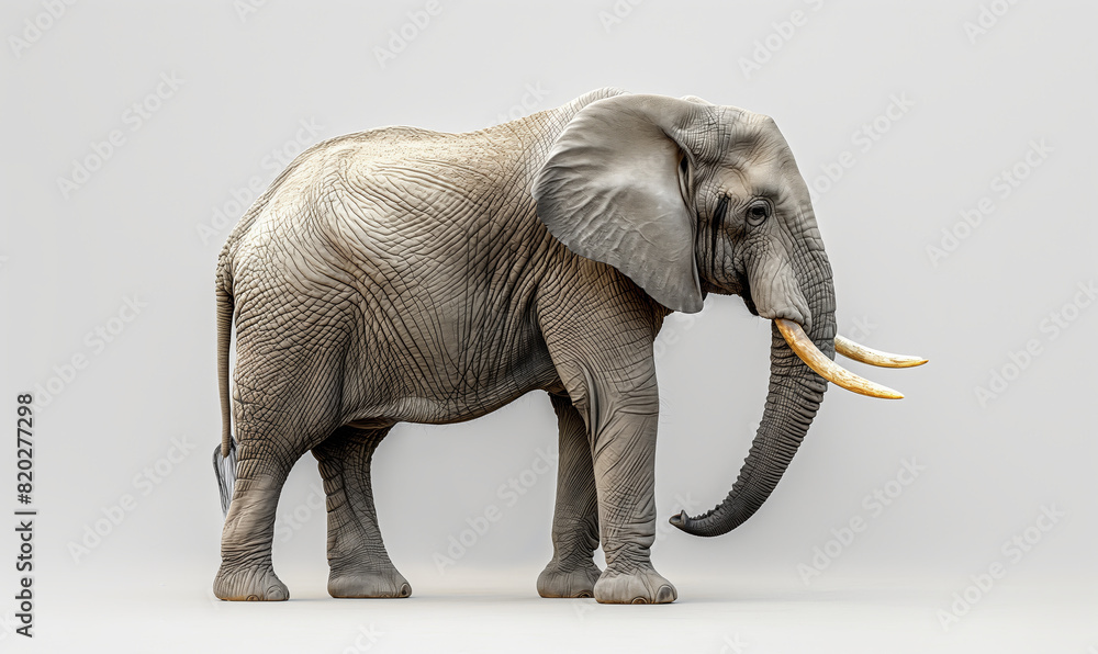 Obraz premium Majestic Elephant in Monochrome.