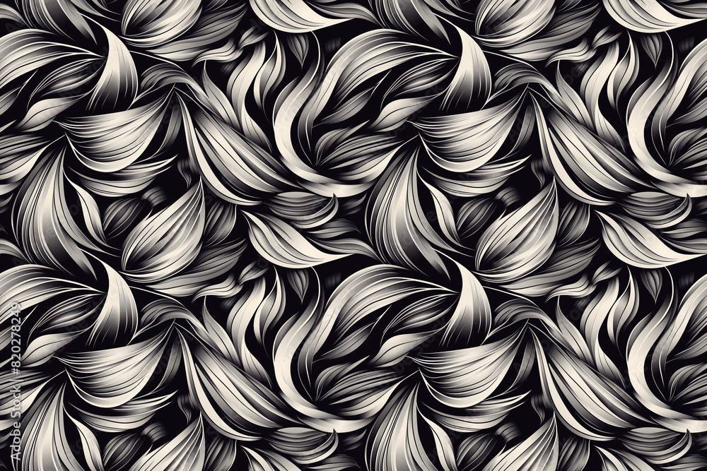 A black and white image of a flowery pattern. The image is of a flower with a lot of detail and the pattern is very intricate. The image has a very artistic and elegant feel to it A black and white image of a flowery pattern. The image is of a flower with a lot of detail and the pattern is very intricate. The image has a very artistic and elegant feel to it