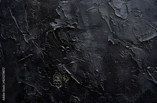 High-Resolution Black Grunge Textured Background