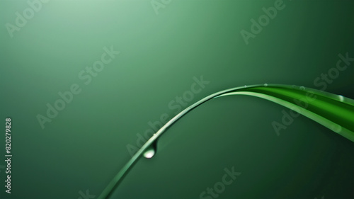 朝露がついてキラキラしている草