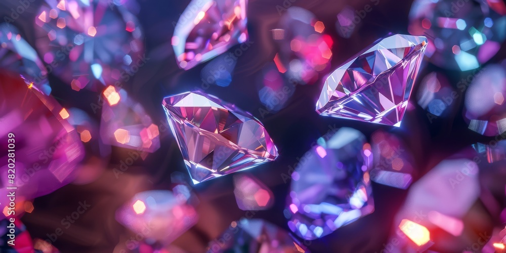 Colorful precious diamonds stones closeup, super sparkling. Opal topaz ruby amethyst aquamarine. Desktop wallpaper. Precious shine. High quality photo Colorful precious diamonds stones closeup, super sparkling. Opal topaz ruby amethyst aquamarine. Desktop wallpaper. Precious shine. High quality photo