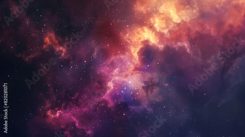 Cosmic dreamscape  colorful nebula in space