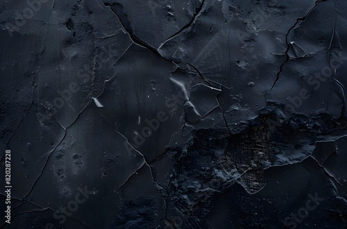 Black Grunge Background with Rough Old Concrete Texture