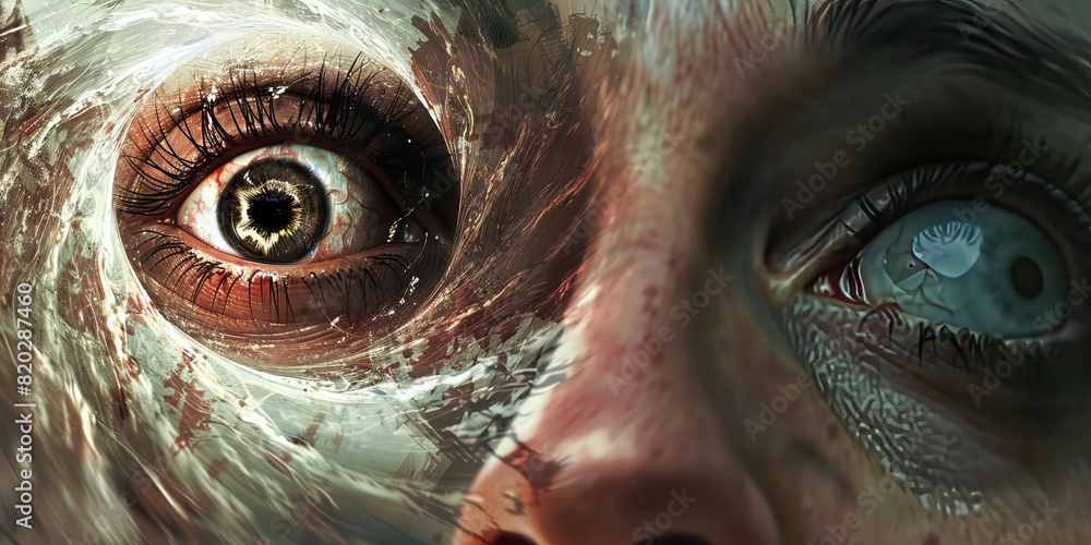 The Downward Spiral: An individual's life, once full of potential, now a hopeless descent into addiction and despair, their future unraveling before their eyes. The Downward Spiral: An individual's life, once full of potential, now a hopeless descent into addiction and despair, their future unraveling before their eyes.