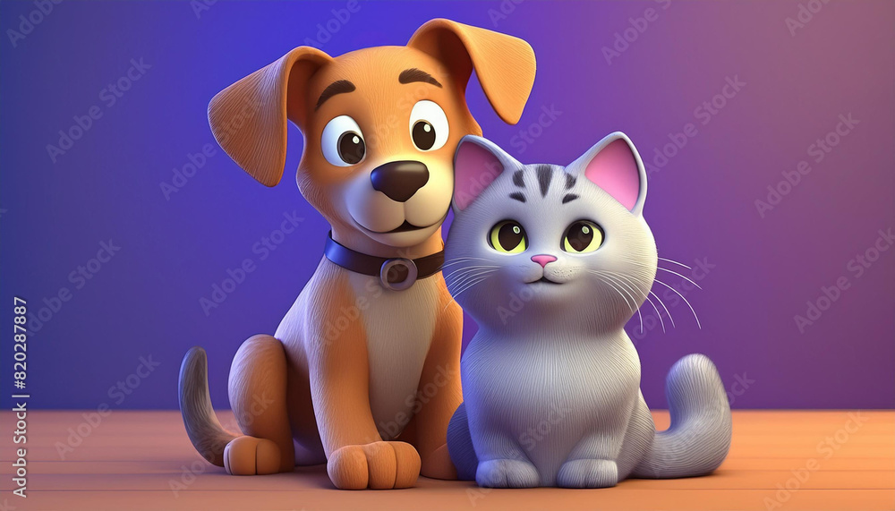 a cat and dog together a cat and dog together