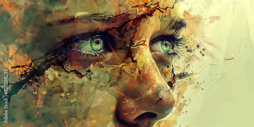 The Cycle of Addiction: An individual trapped in a never-ending cycle of using, seeking the temporary escape from reality, unaware of the devastating consequences.
