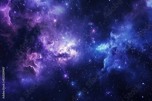 Beautiful cosmic background with vibrant colors