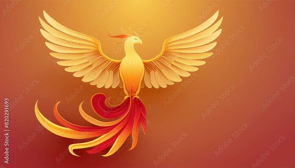 Phoenix bird fire fantasy firebird abstract magic 3D eagle animal ...