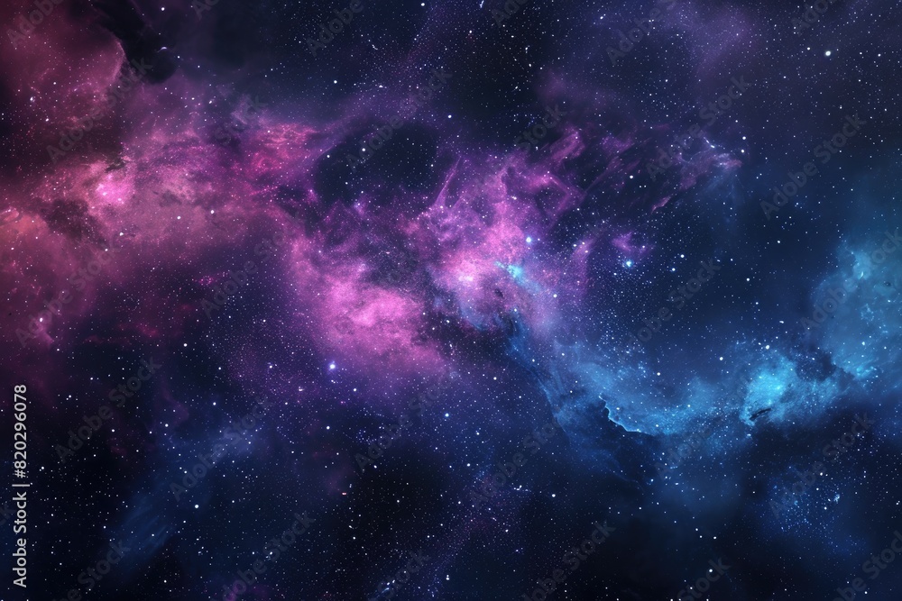 Obraz premium Stunning galaxy with nebulas and cosmic dust