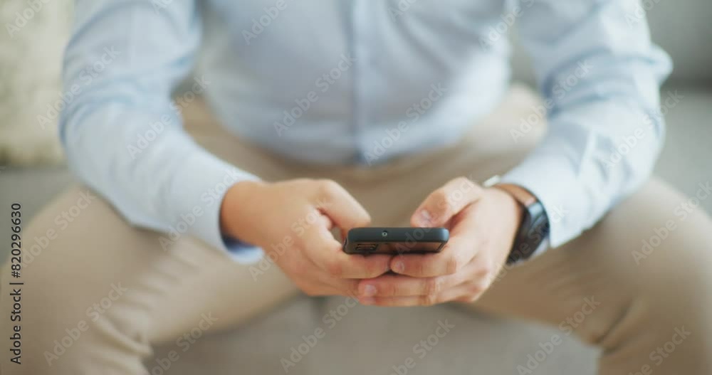 Close Up of Man Texting on Smartphone Close Up of Man Texting on Smartphone