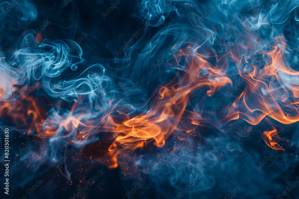 Close-up of flaming fire emitting smoke Close-up of flaming fire emitting smoke