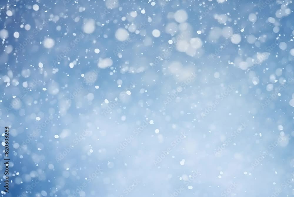 Beautiful, tranquil essence of winter with soft snowflakes gently descending against a calming blue backdrop, ideal for seasonal designs and festive backgrounds Beautiful, tranquil essence of winter with soft snowflakes gently descending against a calming blue backdrop, ideal for seasonal designs and festive backgrounds