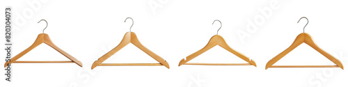 Clothes Hangers isolated on transparent png background. Generative ai