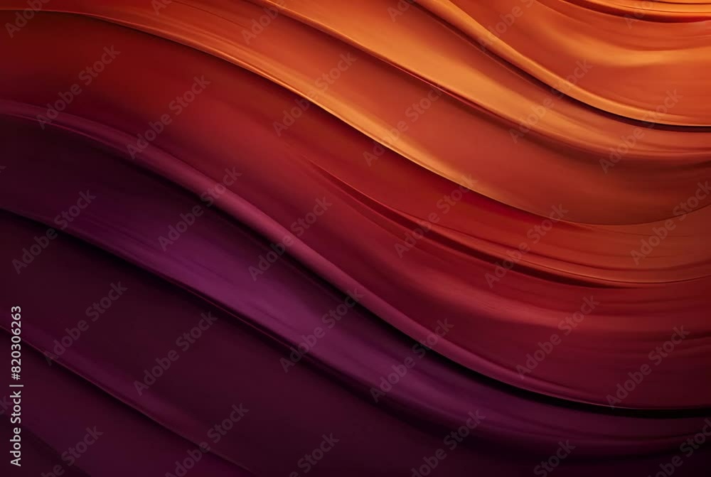 Elegant abstract background featuring smooth waves of orange and purple ...