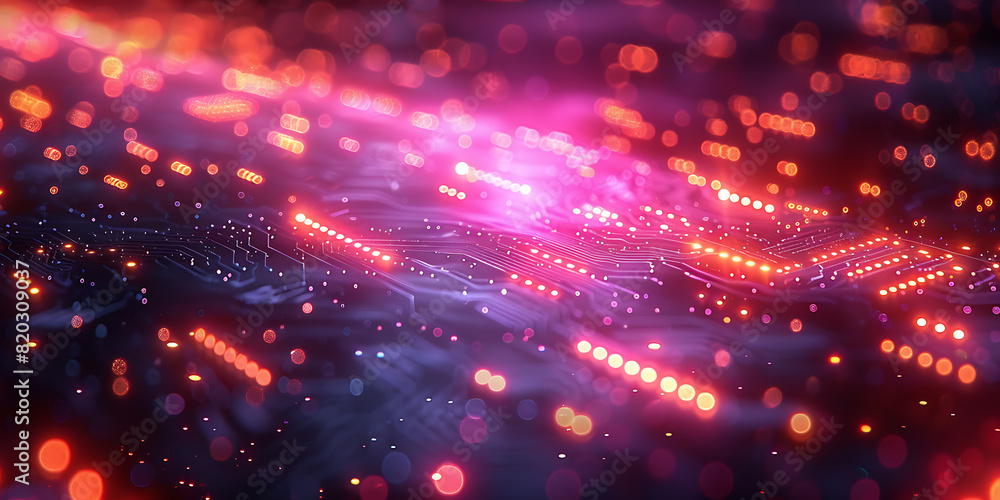 Neon Tech Abstract: Intricate Circuit Patterns and Vibrant Neon Colors on White Canvas Neon Tech Abstract: Intricate Circuit Patterns and Vibrant Neon Colors on White Canvas