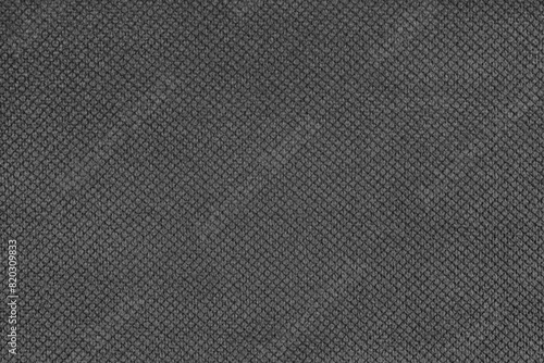 Wallpaper Mural Plain black velor upholstery fabric, jacquard with fine diamond texture background. Close up, macro cloth textile surface. Wallpaper, backdrop with copy space Torontodigital.ca