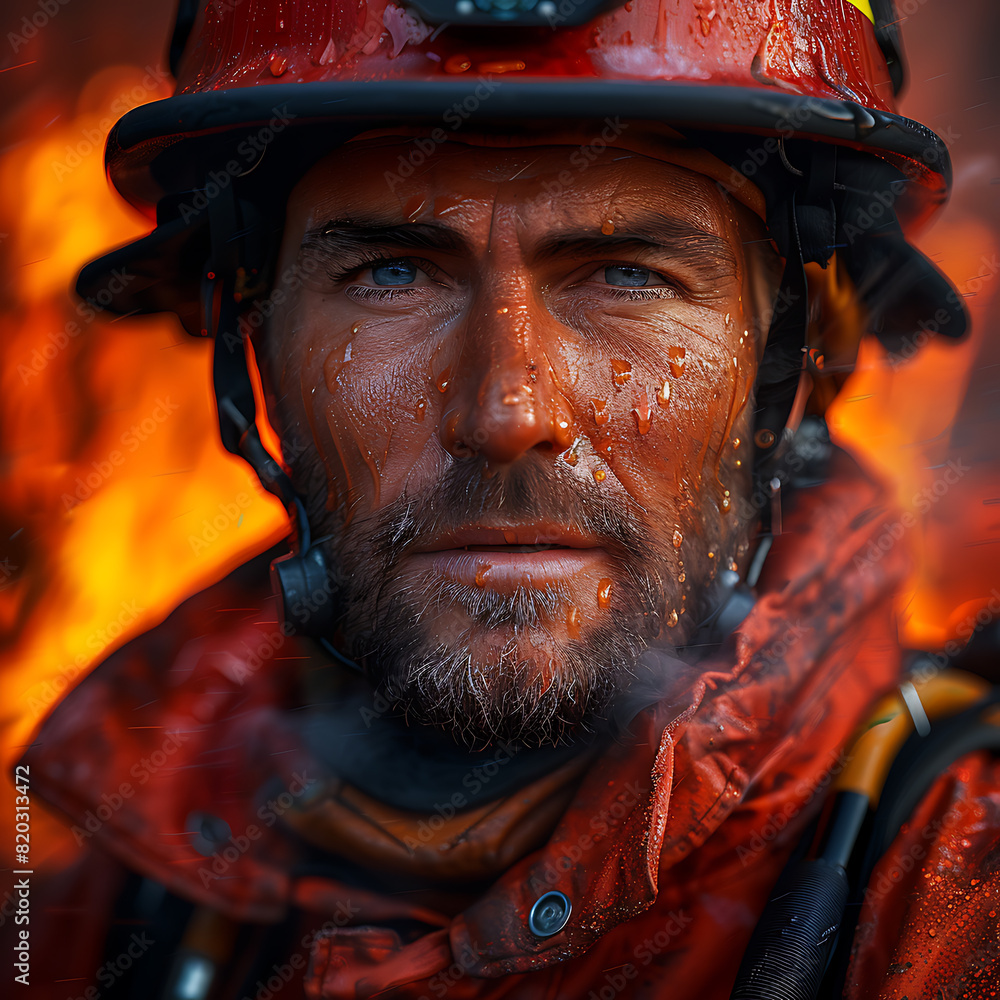 Firefighter Saving Lives in Inferno Firefighter Saving Lives in Inferno