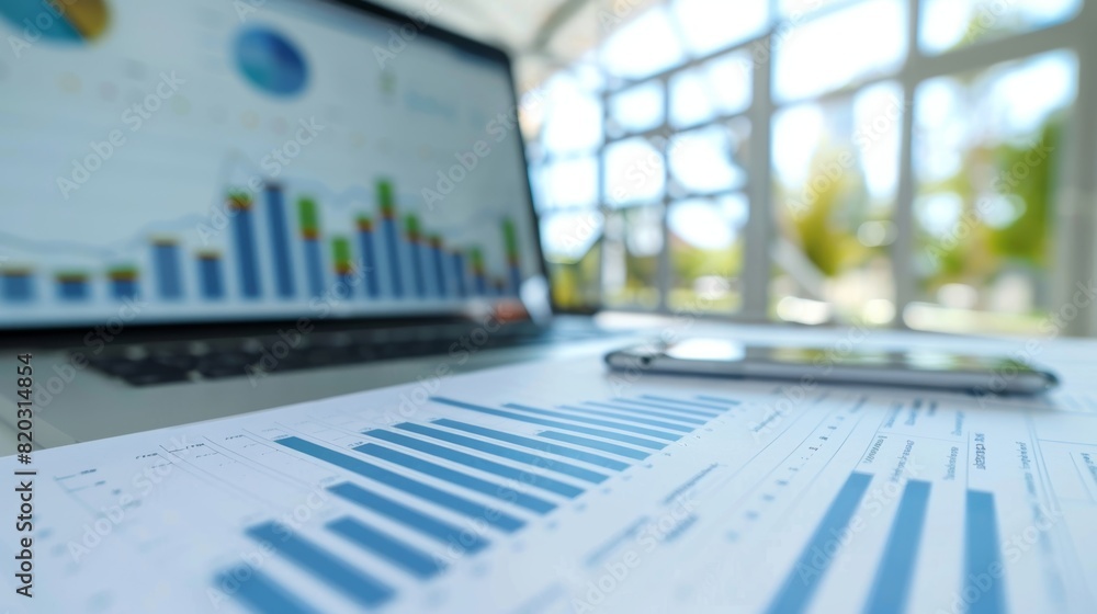 A presentation slide displays a graph representing the projected cost savings of implementing energy conservation measures in a company.