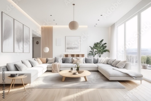 Nordic style  Modern living room  cozy Nordic style modern living rooms