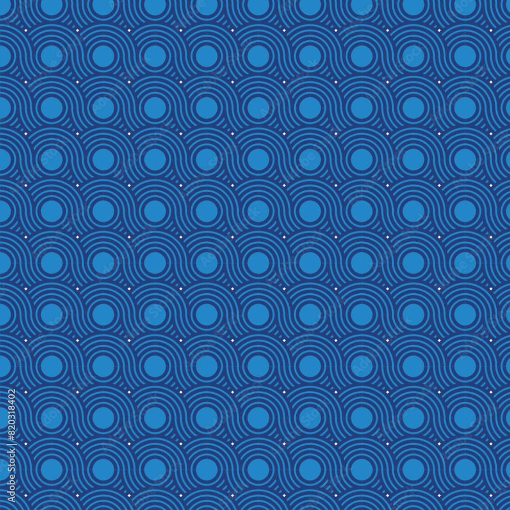 circle blue color pattern background