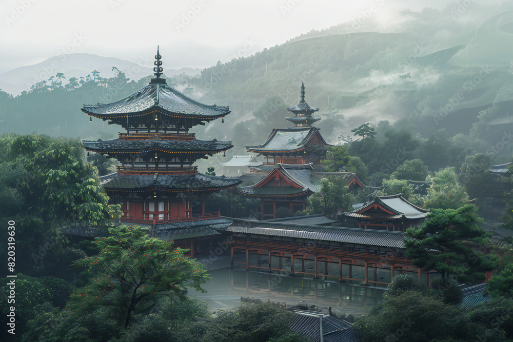 Mystic Temple
A traditional Japanese temple surrounded by greenery in a misty valley. Symbolizes tranquility, spirituality, and cultural heritage. Perfect for campaigns focused on travel, history Mystic Temple
A traditional Japanese temple surrounded by greenery in a misty valley. Symbolizes tranquility, spirituality, and cultural heritage. Perfect for campaigns focused on travel, history
