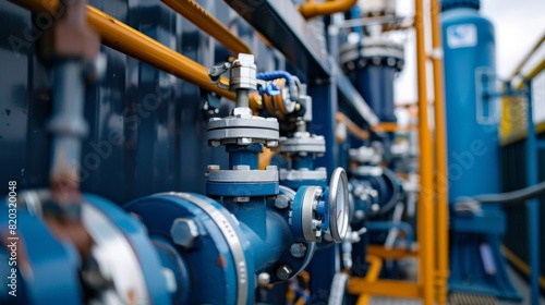 A closeup of a ane capture system showing the gas being pumped into a container for storage.