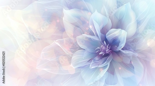 Light gentle abstract flower background. modern style