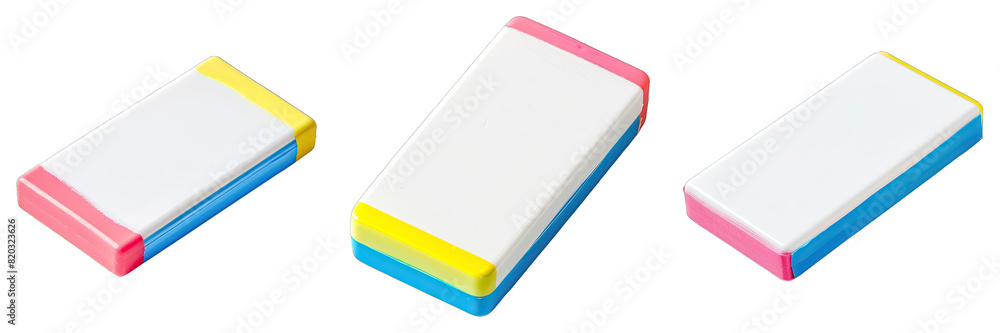 Dry Erase Eraser isolated on transparent png background. Generative ai Dry Erase Eraser isolated on transparent png background. Generative ai