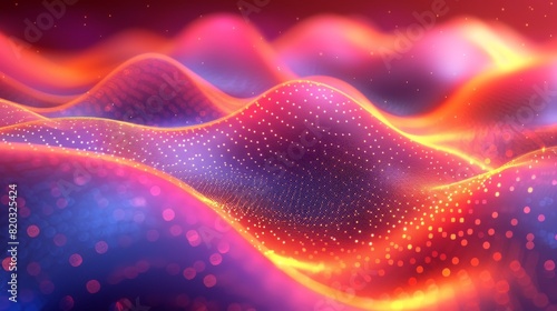 Data visualization background. Abstract 3D technology photo