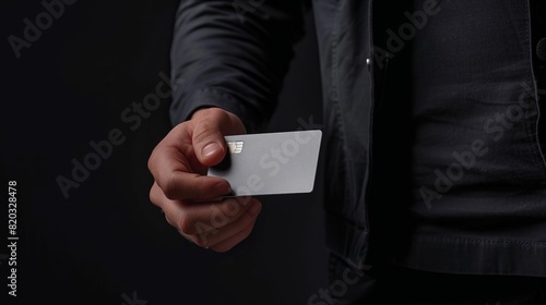 Credit Card in Hand (Close-Up) photo