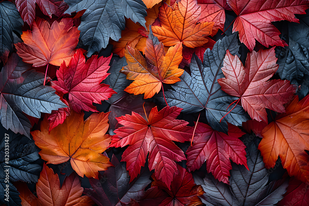 Autumn Transition: Empty Canvas & Falling Leaves Autumn Transition: Empty Canvas & Falling Leaves