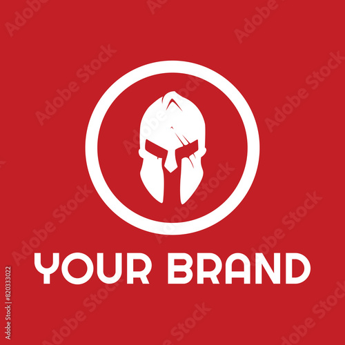 Spartan logo design spartan simple creative logo vecktor spartan black logo