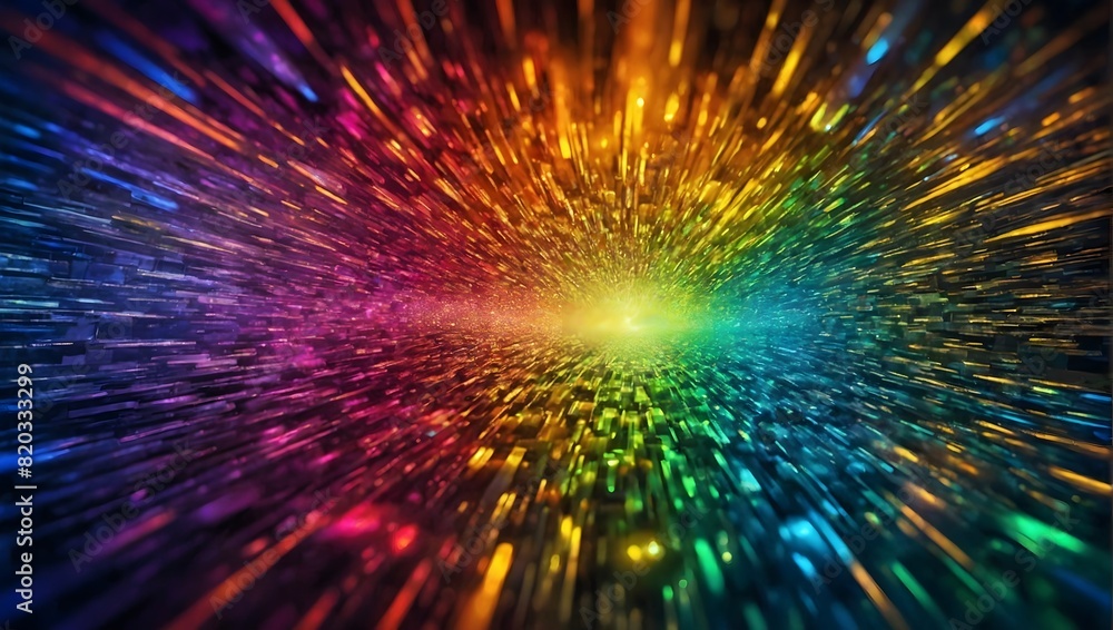 Abstract background with holographic rainbow flare reflections and beautiful geometric light reflections. Ai Generative. Abstract background with holographic rainbow flare reflections and beautiful geometric light reflections. Ai Generative.
