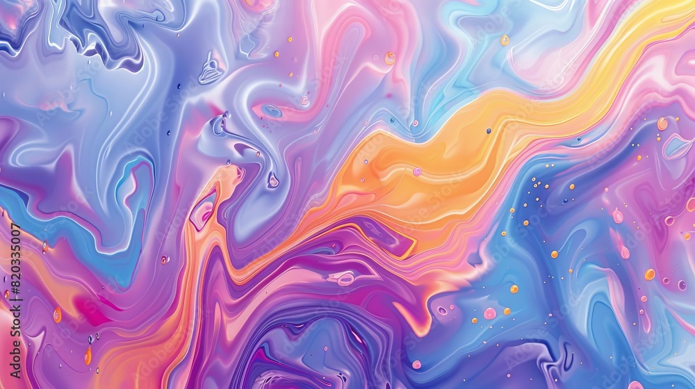 Fototapeta premium Colorful liquid pattern