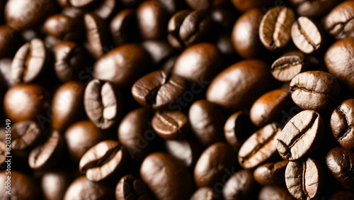 Coffee grains background 16 9 with copyspace