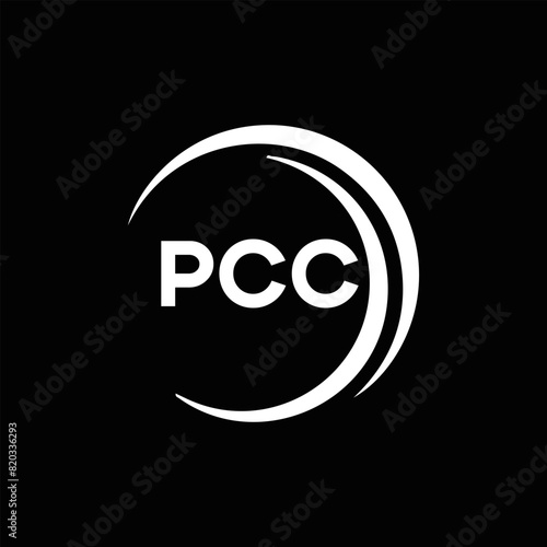 PCC logo. P C C design. White PCC letter. PCC, P C C letter logo design. P C C letter logo design in FIVE, FOUR, THREE, style. letter logo set in one artboard. P C C letter logo vector design.