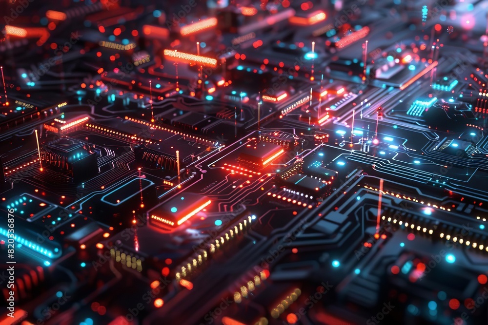 Obraz premium Digital circuitry