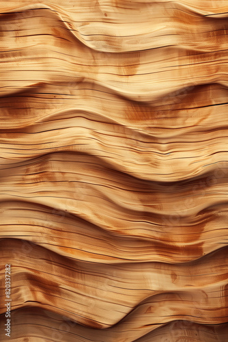 Realistic Wood Background with Wavy Grain for Design Projects