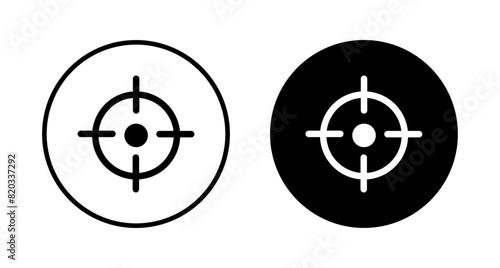 Target icon vector isolated on white background. Target vector icon. goal icon. marketing target. Aim