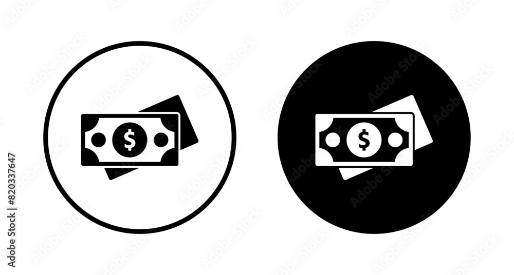 Money icon vector isolated on white background. Money vector icon. Dollar icon Money icon vector isolated on white background. Money vector icon. Dollar icon
