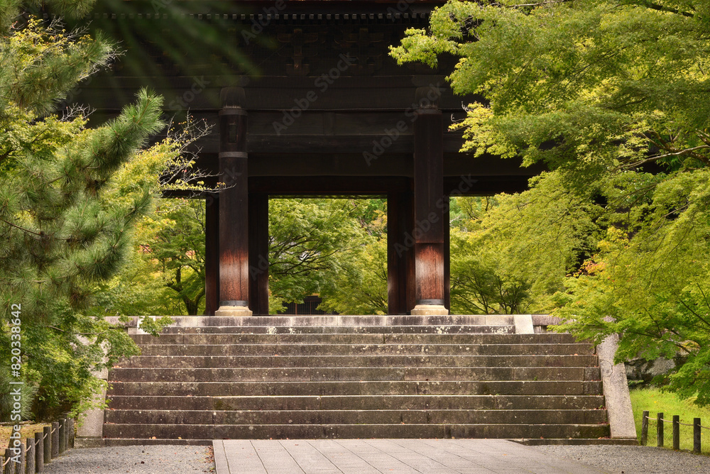 The Sanmon Gate at Nanzenji Temple in Kyoto, Japan. The Sanmon Gate at Nanzenji Temple in Kyoto, Japan.