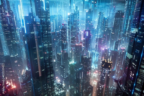 Futuristic cityscape