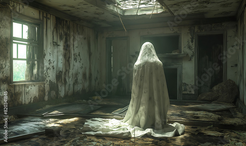 Ghost in Abandoned Room.